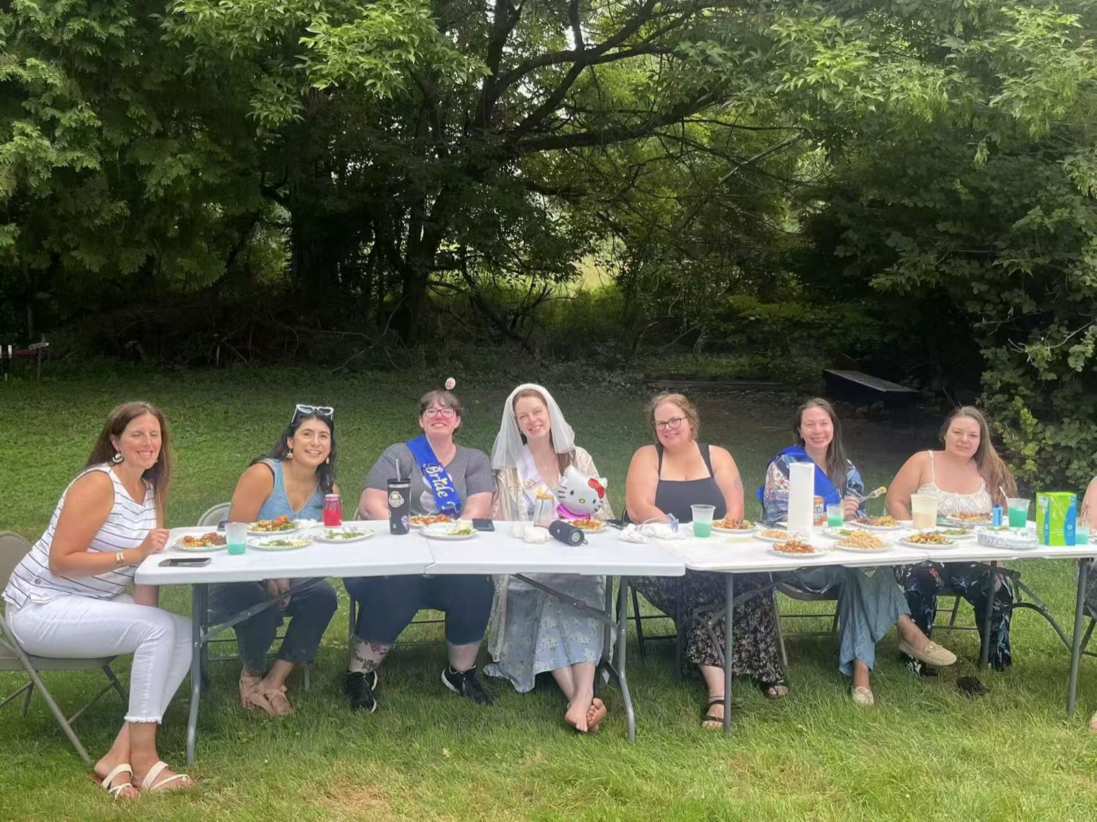 Bridal Shower Bridal shower guests seated for a hibachi dinner in Connecticut